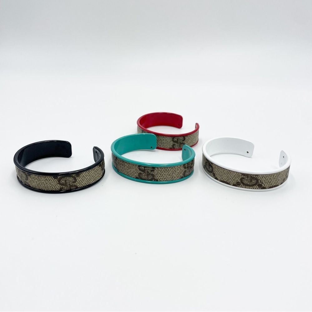 Gucci GG Monogram Cuff Bangle - Picture 3 of 11
